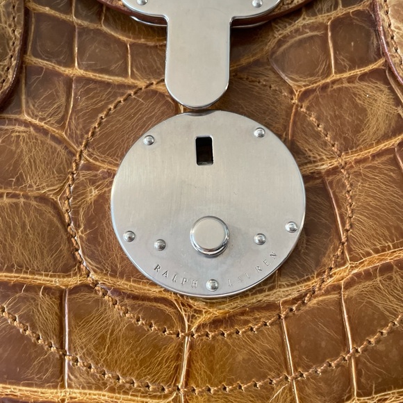 Ralph Lauren Vintage Ricky Bag Genuine Crocodile - Picture 4 of 6